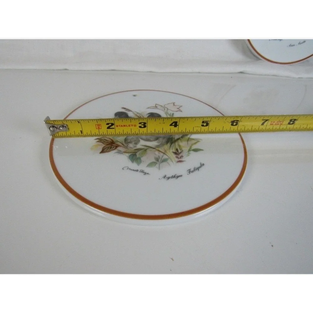 Mads Stage Danish Design Duck Ceramic Wall Plaques‎ Coasters Set of 6 Vintage